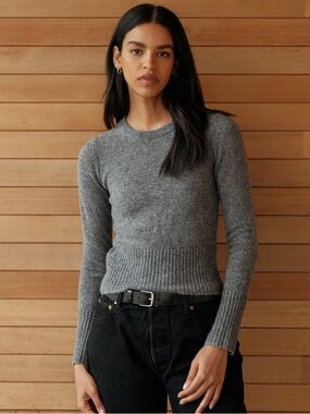 Jenni Kayne • Merino Finley Crewneck Sweater pullover Thunder grey